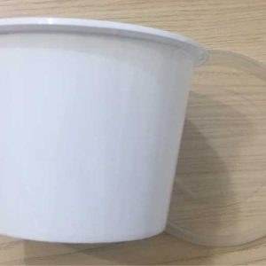 Tô Nhựa Tròn 1000ml Trắng Sữa